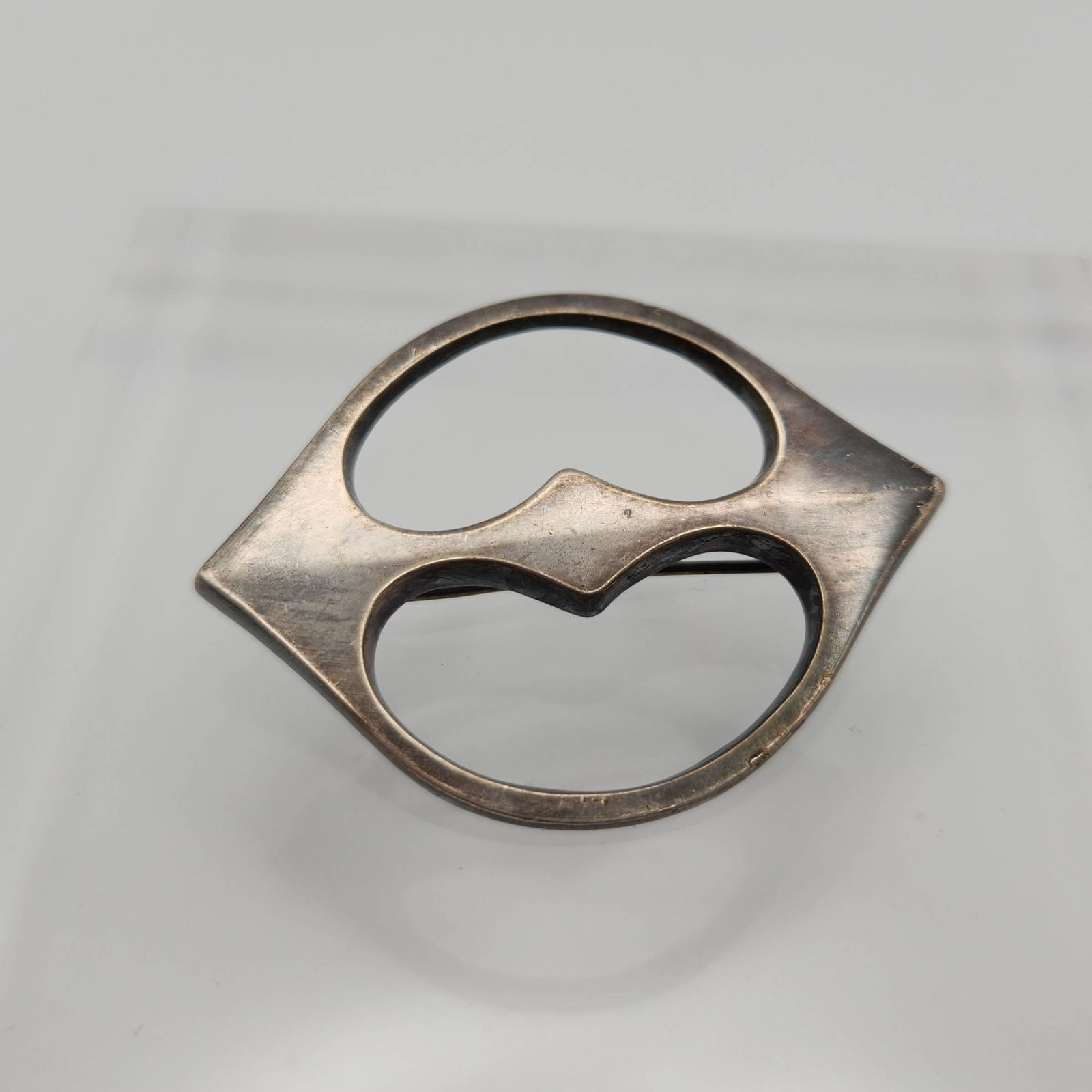 Hans Hansen Sterling MCM Brooch 12.3g: Hans Hansen Sterling MCM Brooch, marked #110, 12.3g