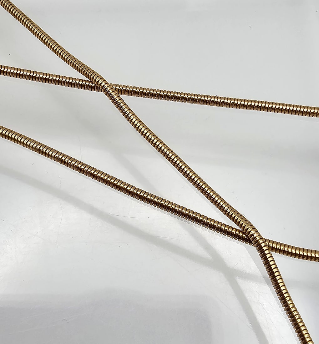 14K Gold Snake Chain Necklace 6.9 G (1 of 3)