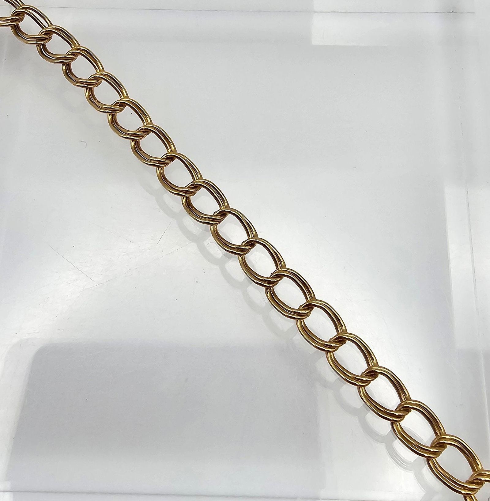 N/C Gold Over Sterling Silver Charm Bracelet 5.2 G (1 of 3)