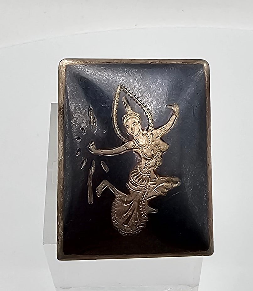 Siam Sterling Silver Etched Adjustable Ring 6.2 G (1 of 5)