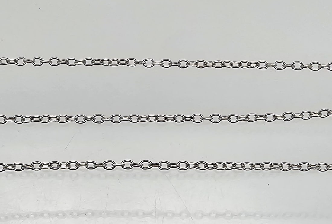 Sterling Silver Cable Chain Necklace 0.94 G (1 of 3)