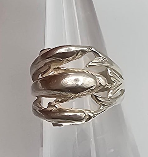 Sterling Silver Dolphin Ring Size 5.75 4.5 G (1 of 5)