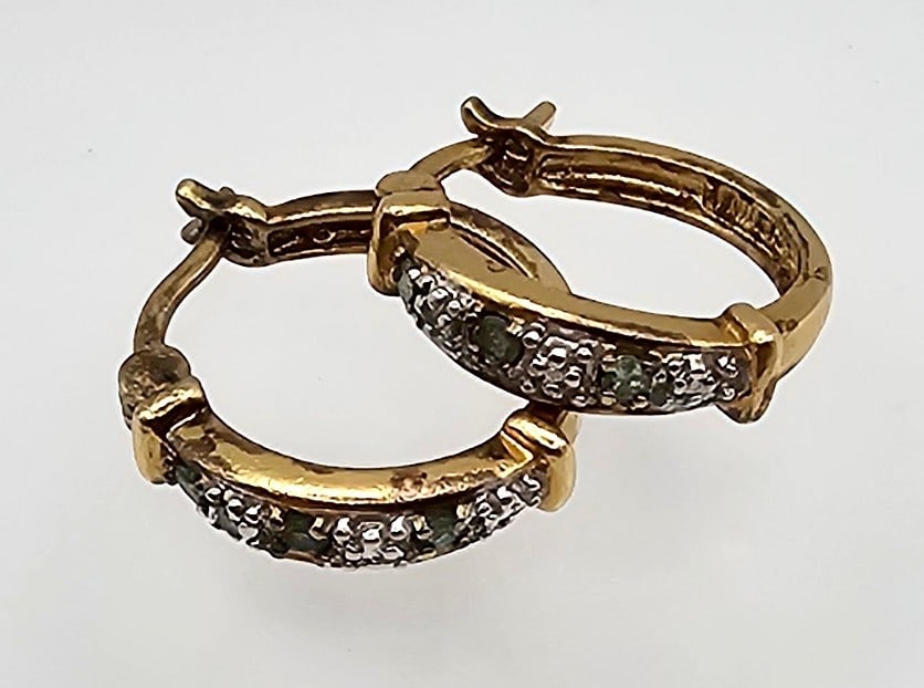 Ross simon shop gold hoop earrings