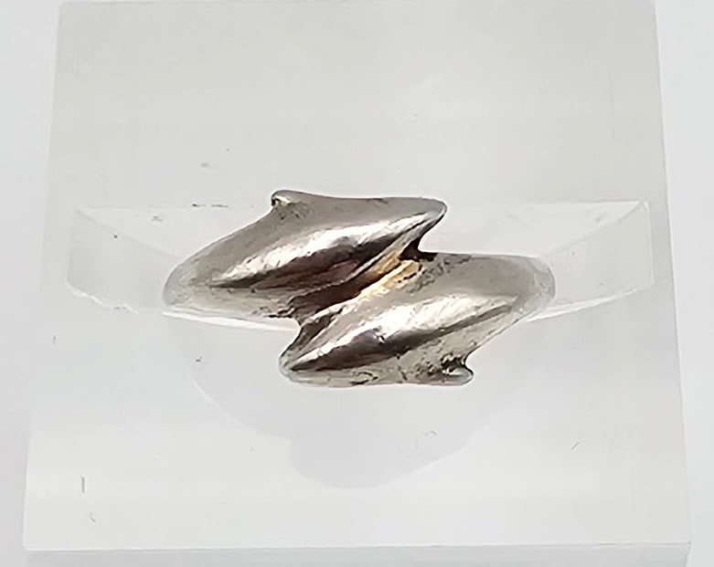 Sterling Silver Dolphin Ring Size 1.5 1 G (1 of 4)