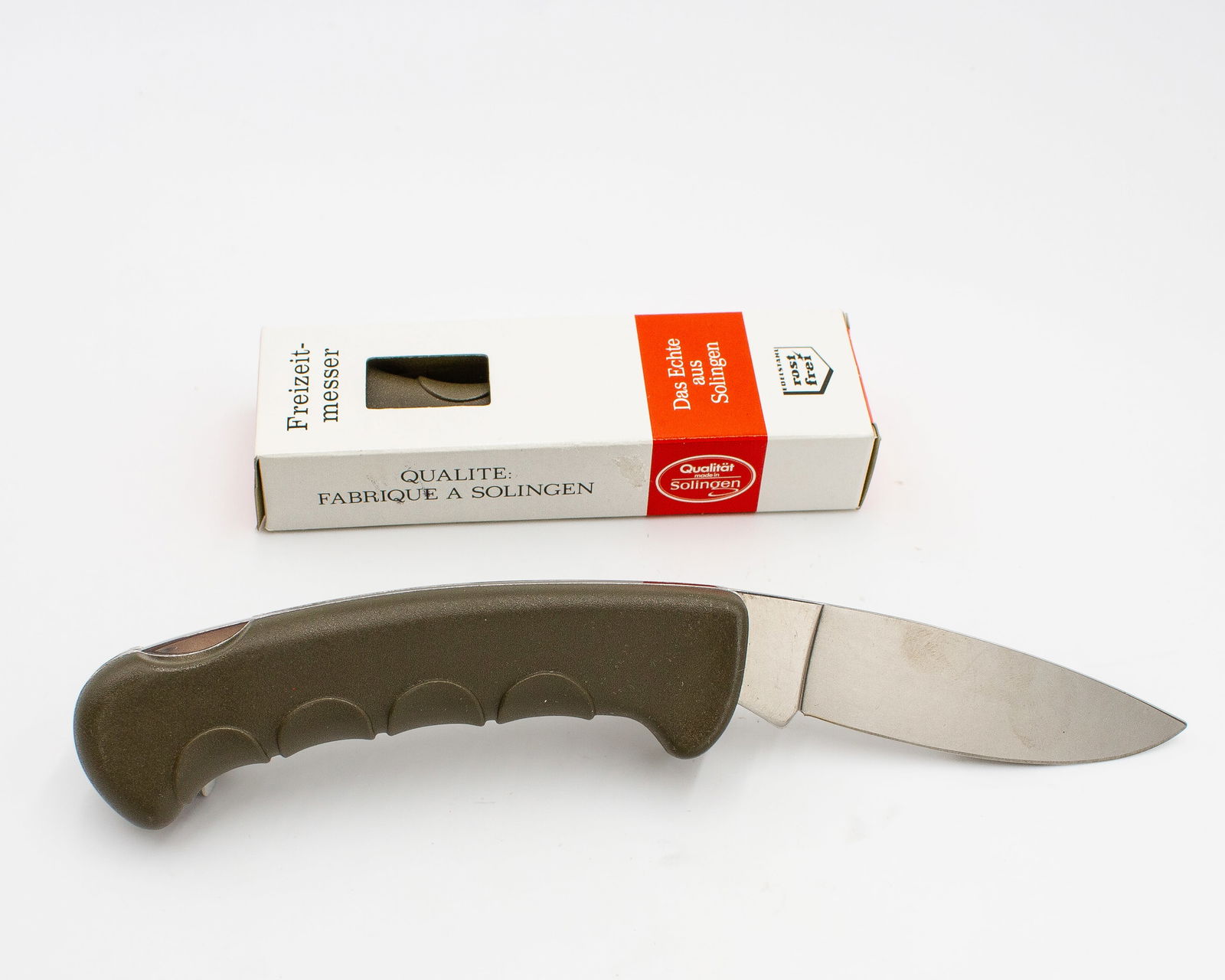 Edelstahl Rostfrei Solingen German Inox Folding Knife Like New Condition: Edelstahl Rostfrei Solingen German Inox Folding Knife Like New Condition