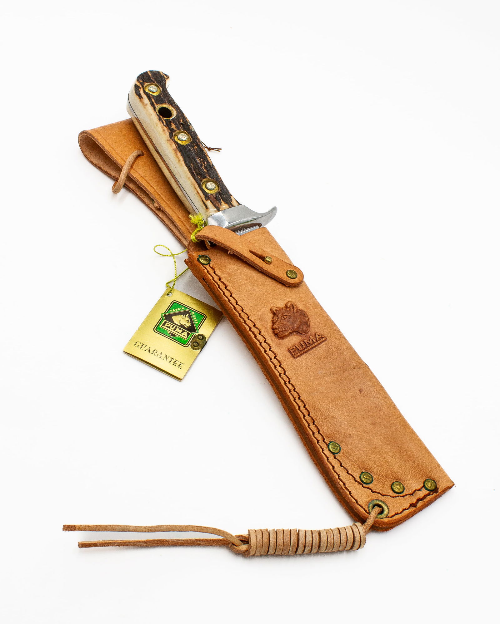 Puma 6377 White Hunter Knife Like New Condition (1 of 11)