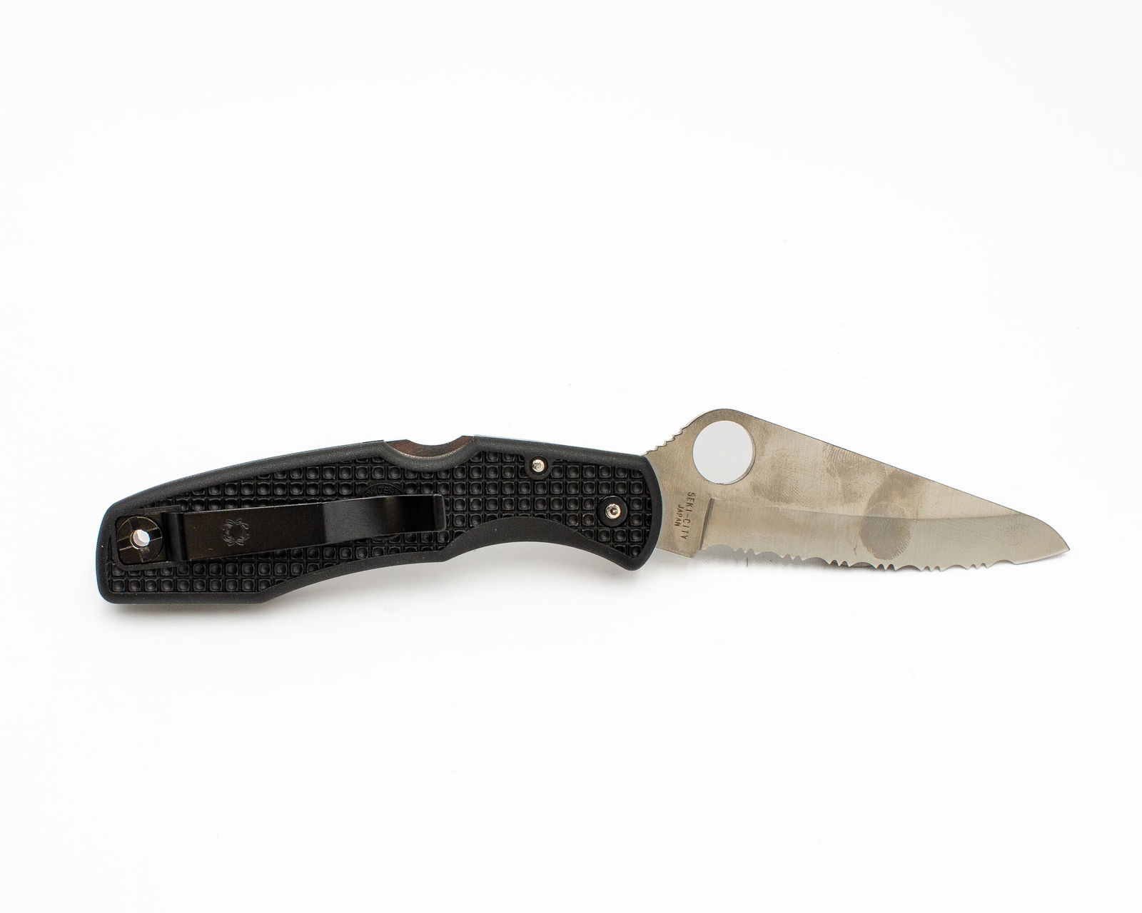 Spyderco C91SBK Pacific Knife Like New Condition (1 of 9)