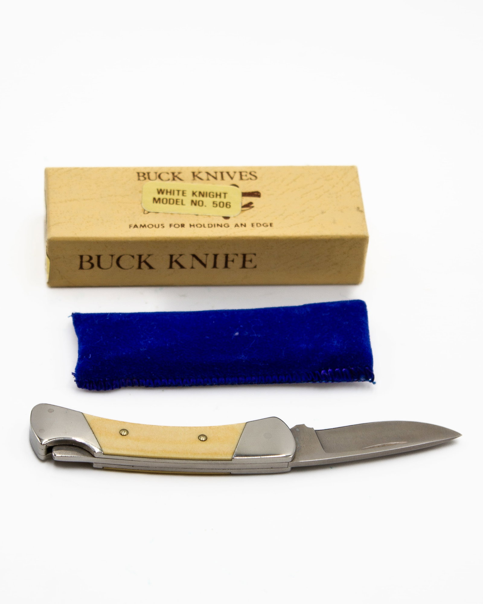 Buck Model 506 White Knight Like New Condition: Buck Model 506 White Knight Knife Like New Condition