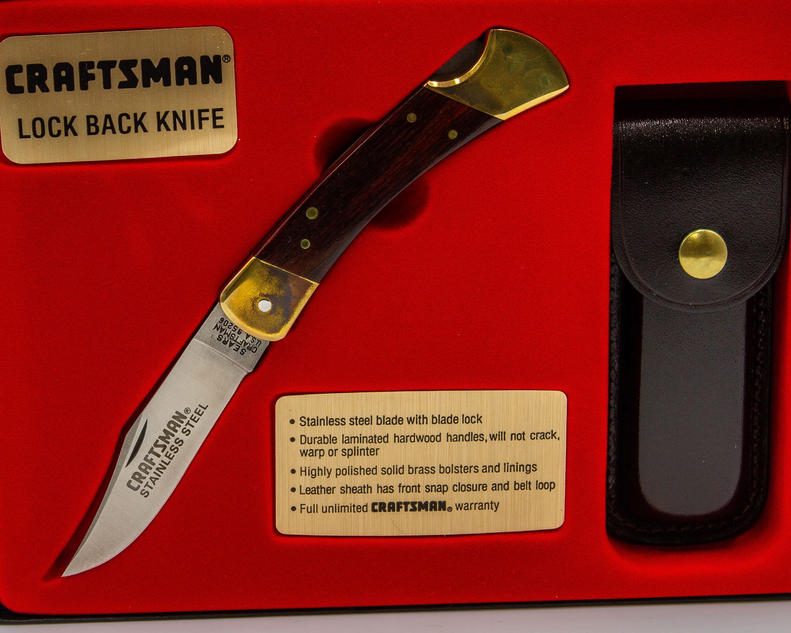 Craftsman 95206 Lock Back Knife Like New Condition (1 of 12)
