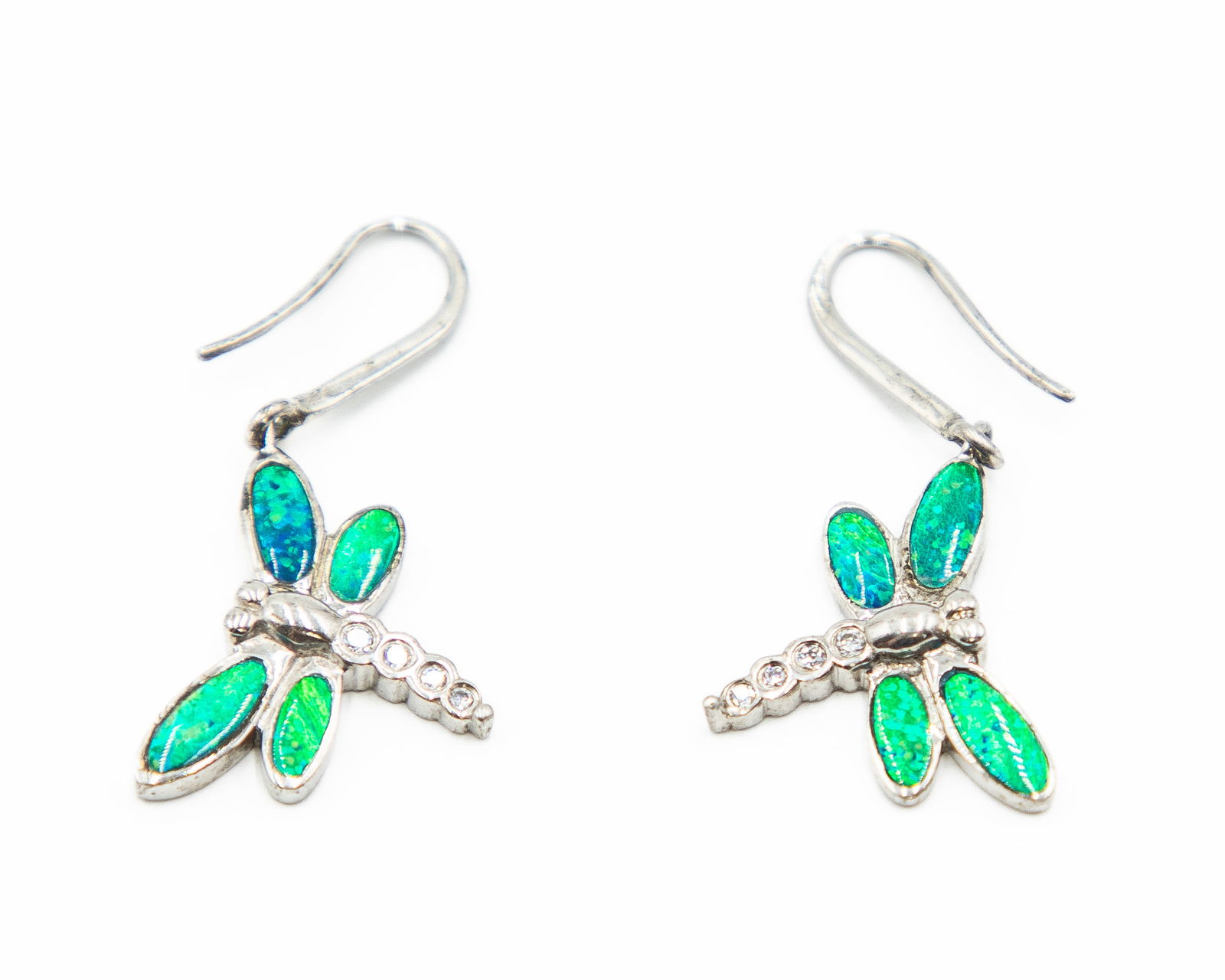 Sterling Southwestern Dragonfly Hook Earrings (1 of 3)