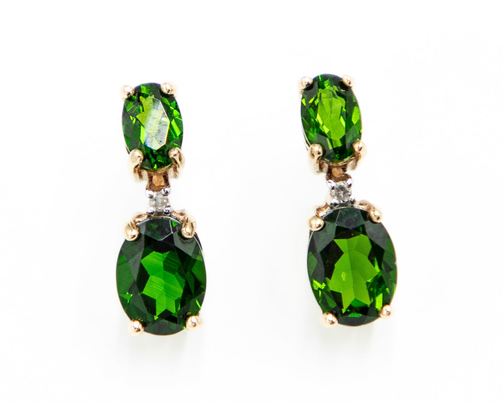 BJ Chrome Tourmaline 10k Gold Earrings (1 of 3)