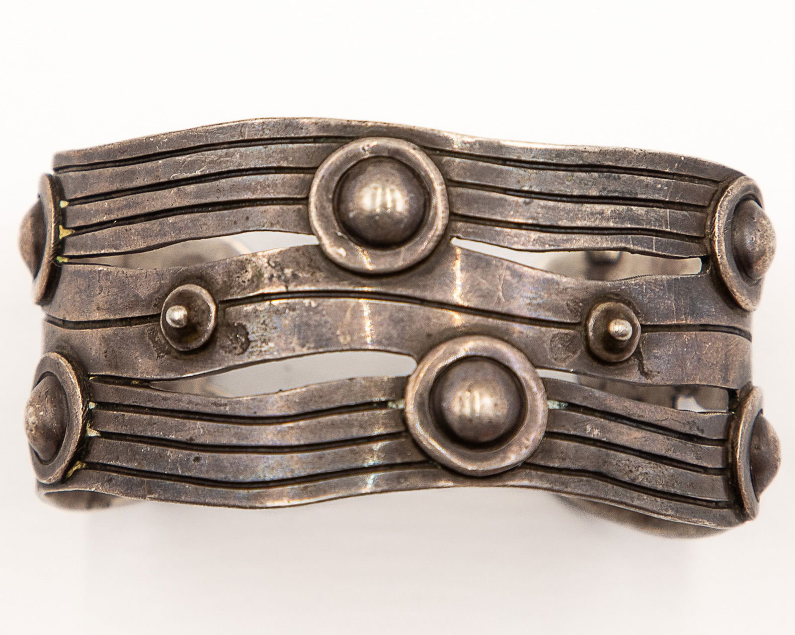 Signed 940 Sterling Cuff Bracelet (1 of 9)