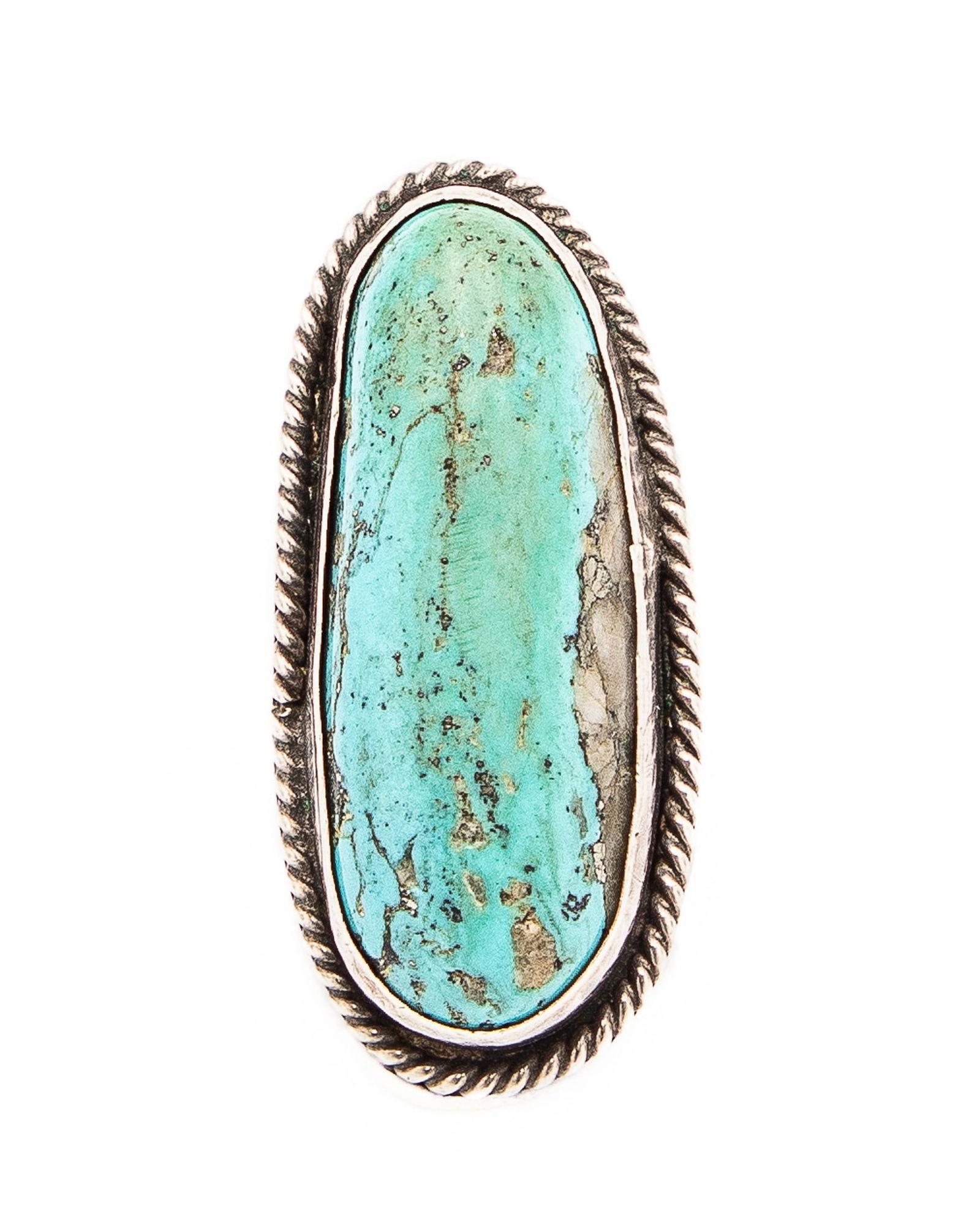 Vintage Navajo Sterling Turquoise Ring Sz. 8.5 (1 of 8)