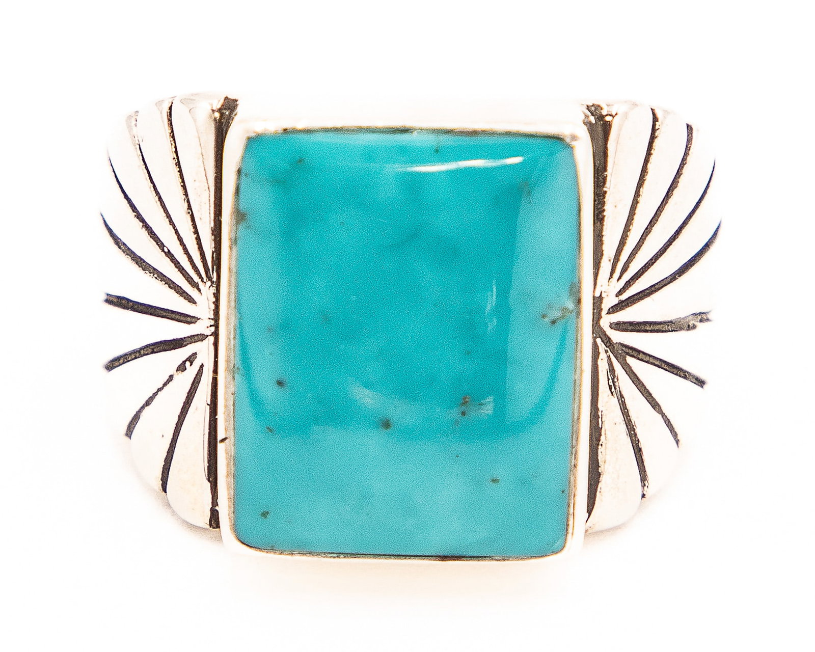 Kenneth Jones Sterling Turquoise Ring Sz. 13: Kenneth Jones Sterling Turquoise Ring Sz. 13, 26g