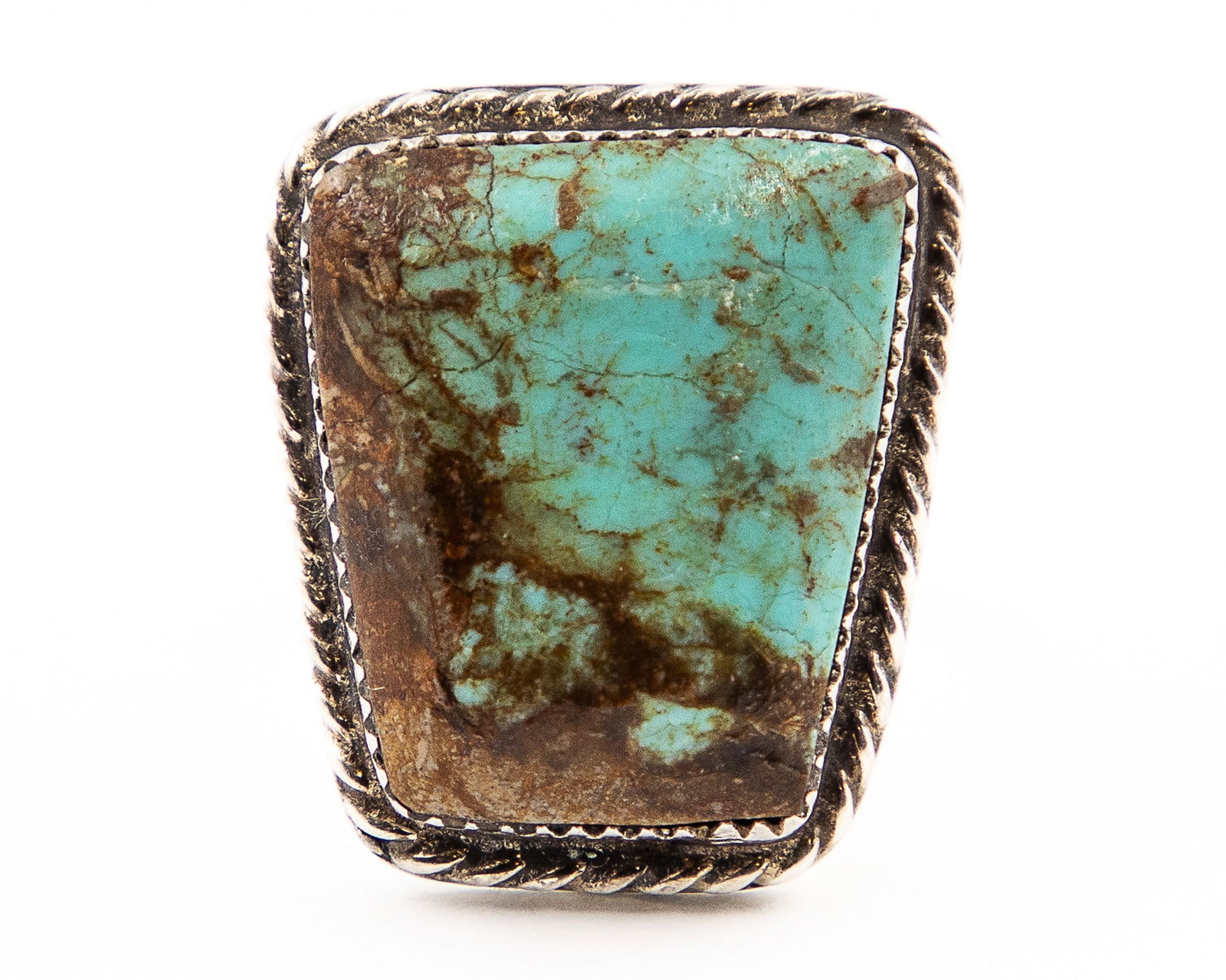 Vintage Navajo Sterling Turquoise Ring Sz. 8.75 (1 of 6)