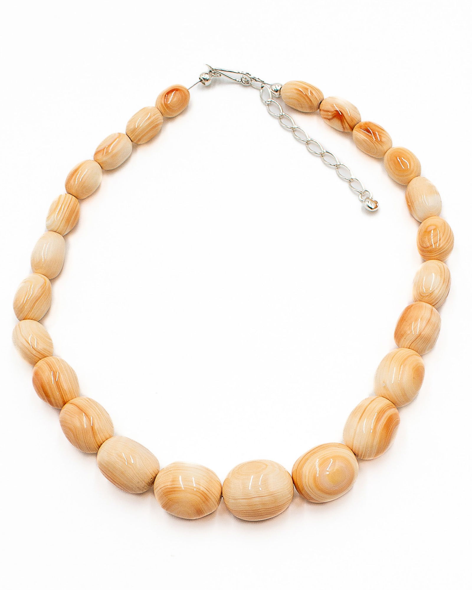 Jay King Mine Finds Spiny Oyster Graduated Sterling Necklace (1 of 5)