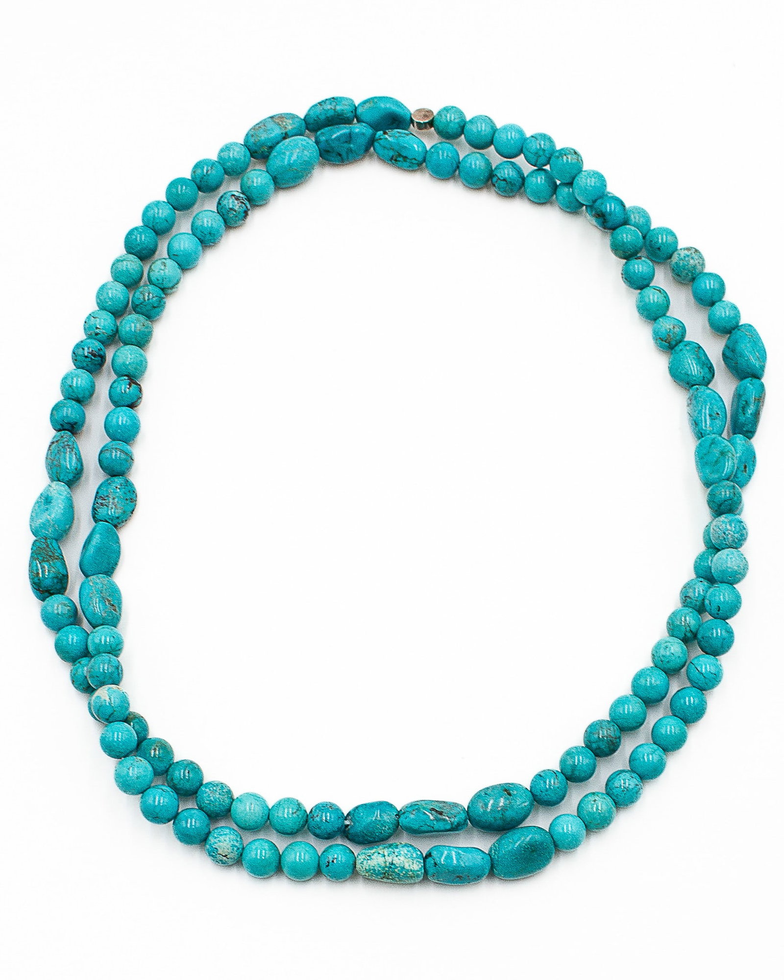 Jay King Mine Finds Tumbled Turquoise Sterling Necklace As Is: Jay King Mine Finds Tumbled Turquoise Sterling Necklace As Is 89.2gCracked Stones