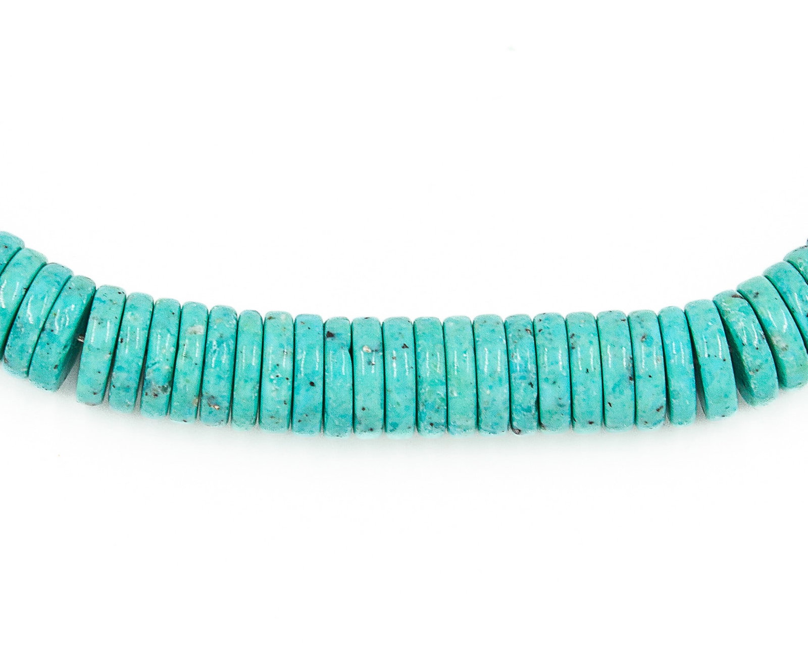 Jay King Mine Finds Turquoise Disk Sterling Necklace: Jay King Mine Finds Turquoise Disk Sterling Necklace 45.6g