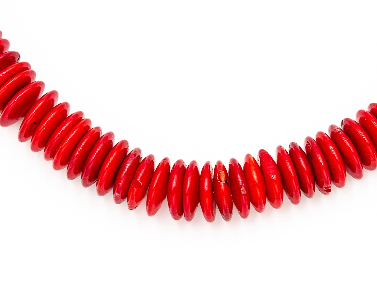 Jay King Mine Finds Coral Disk Sterling Necklace: Jay King Mine Finds Coral Disk Sterling Necklace 62.3g