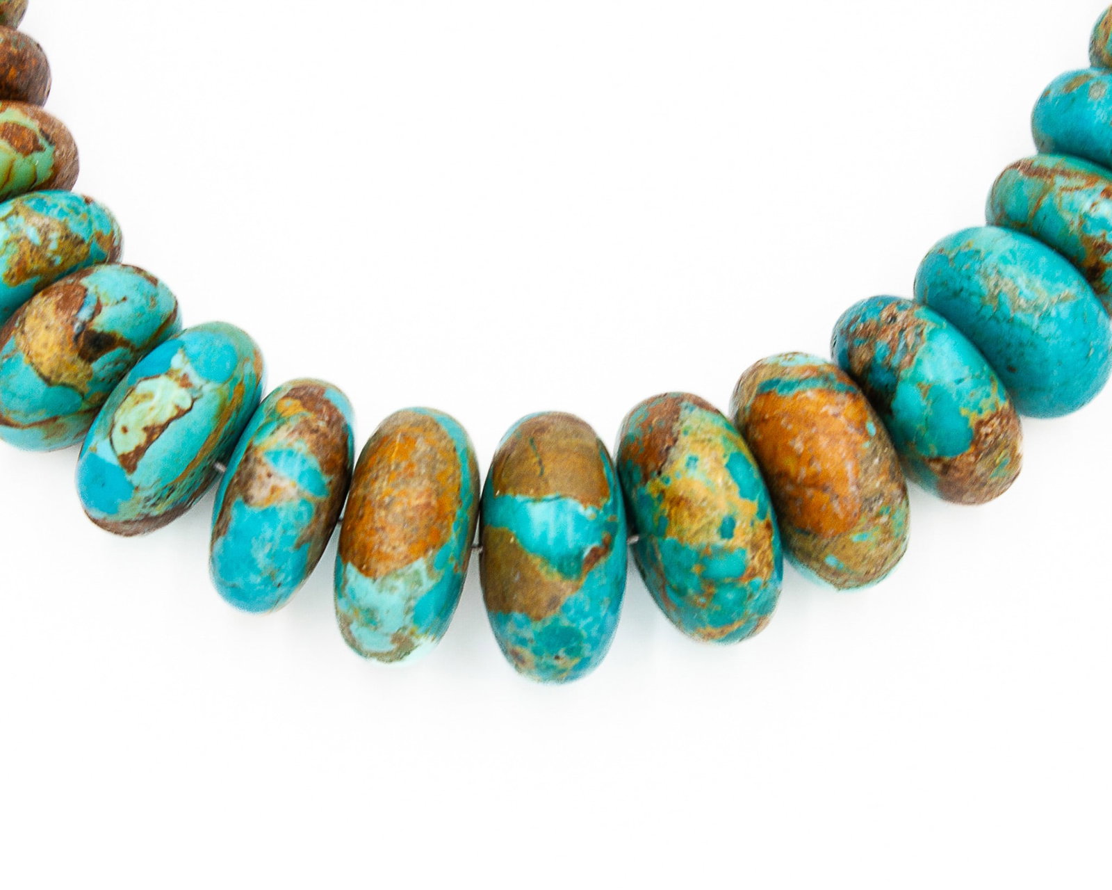 Jay King Mine Finds Graduated Turquoise Sterling Necklace: Jay King Mine Finds Graduated Turquoise Sterling Necklace 152.1g