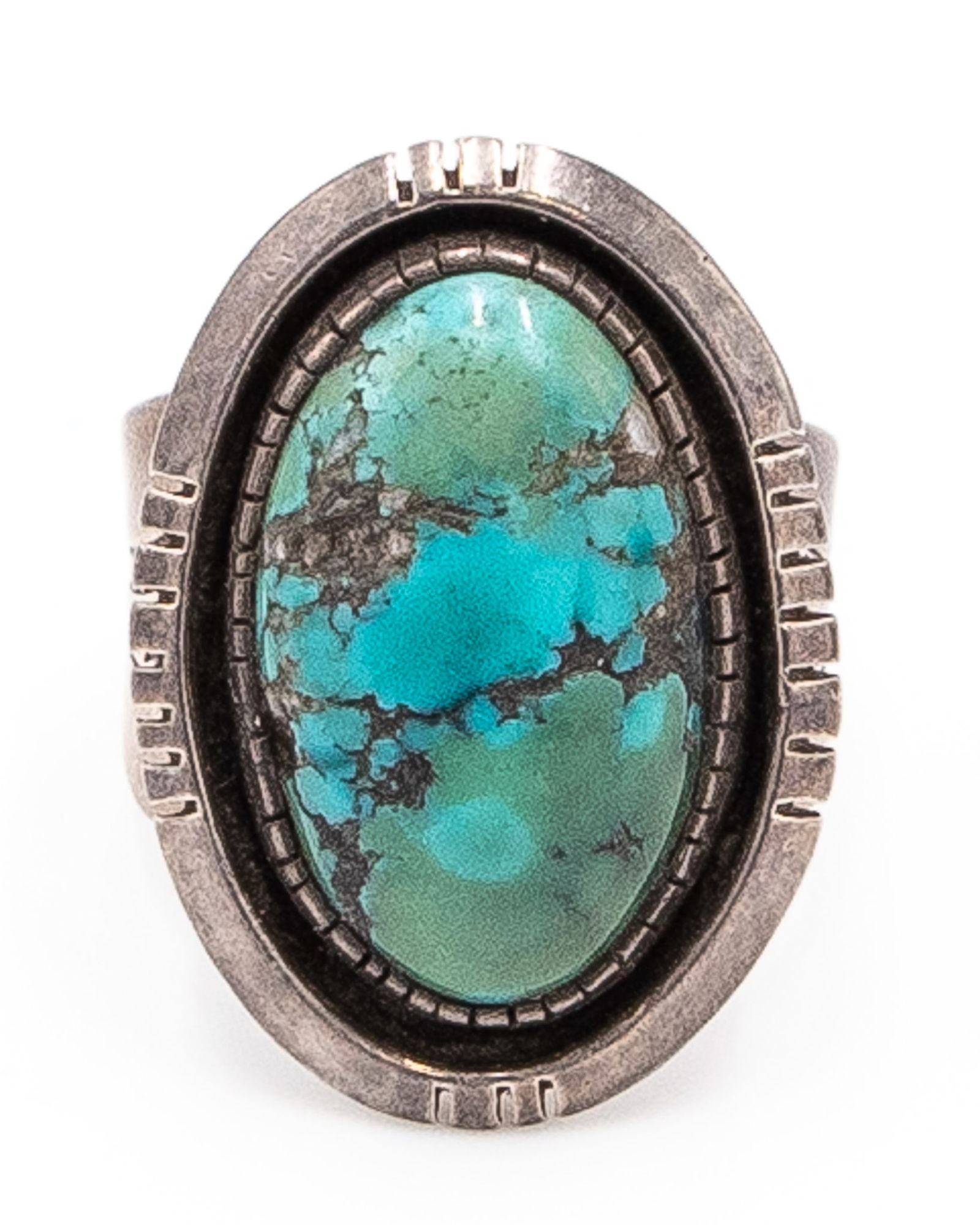 Tom Willeto Navajo Vintage Turquoise Ring Sz. 11.5 (1 of 8)