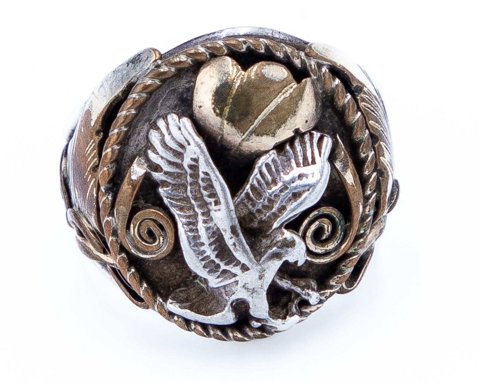 Sterling Ray Vintage Navajo Sterling Eagle Ring Sz. 9.5 (1 of 6)