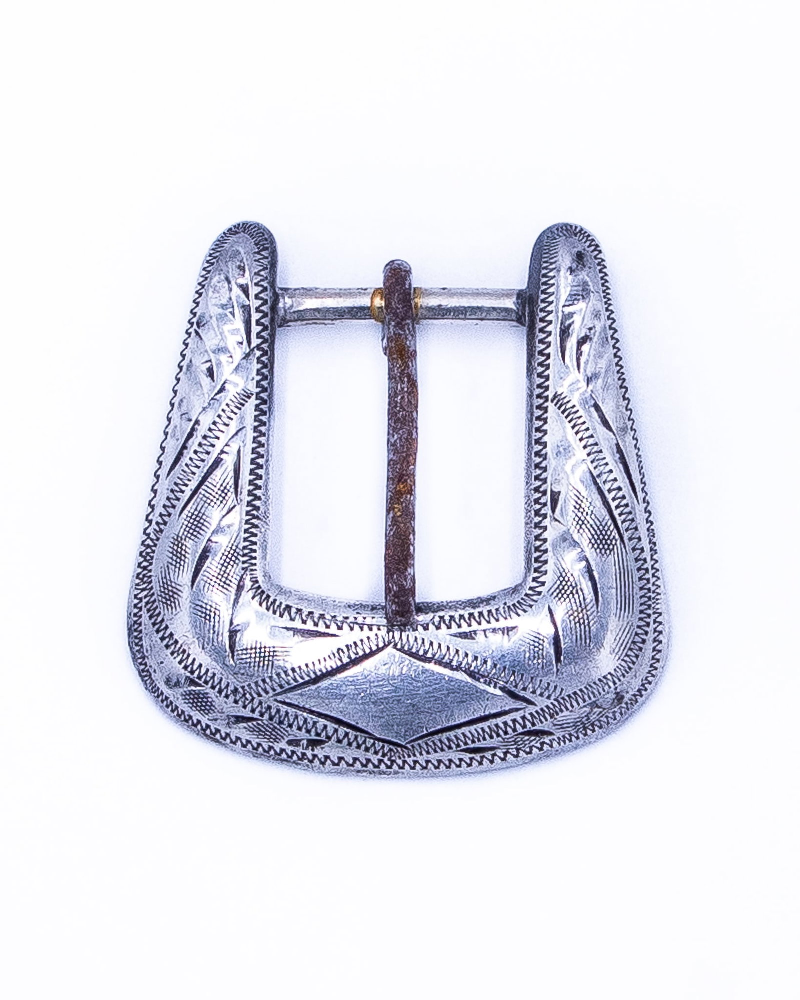 Southwestern Native American Sterling Belt Buckle: Southwestern Native American Sterling Belt Buckle 10g