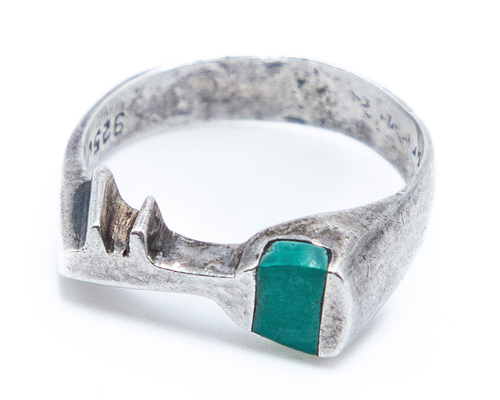 Signed J C Mexico Turquoise Sterling Ring Sz 9.5 (1 of 7)