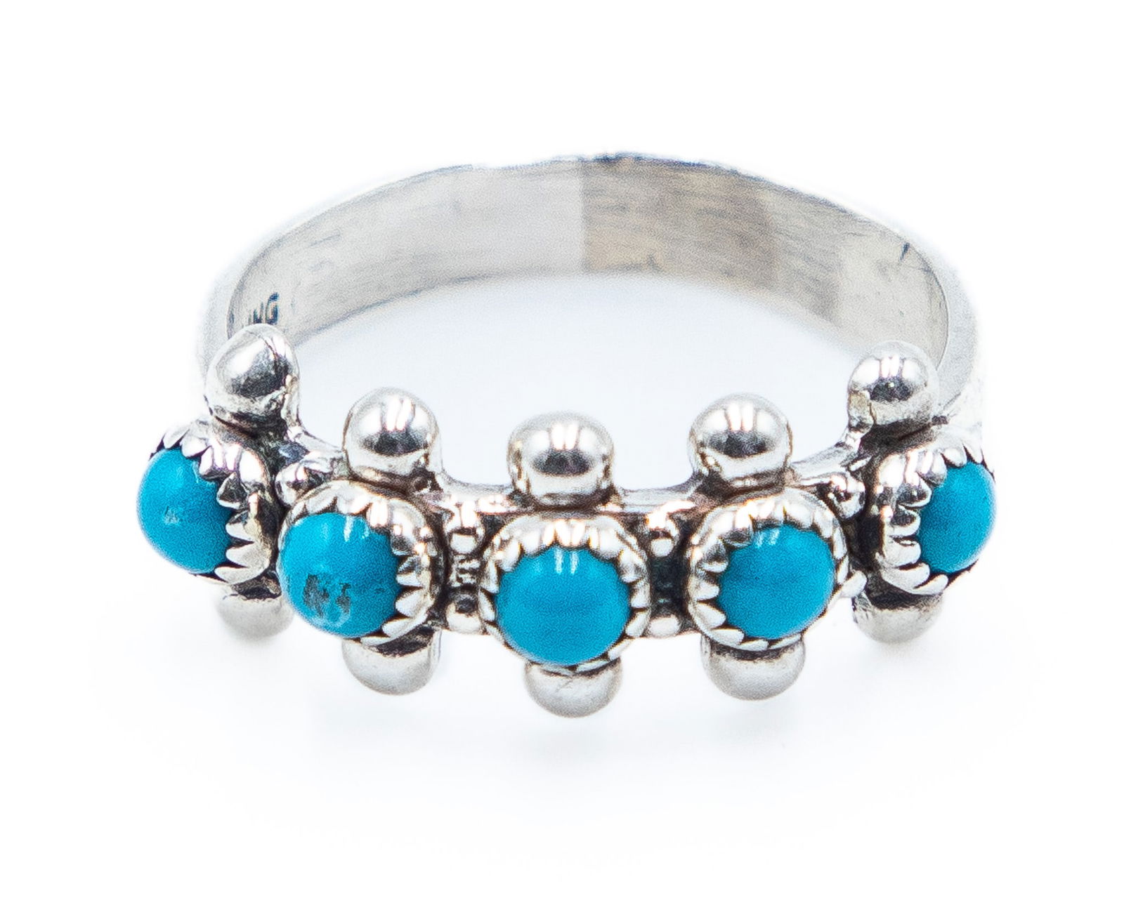 Bell Trading Snake Eye Turquoise Sterling Ring (1 of 6)
