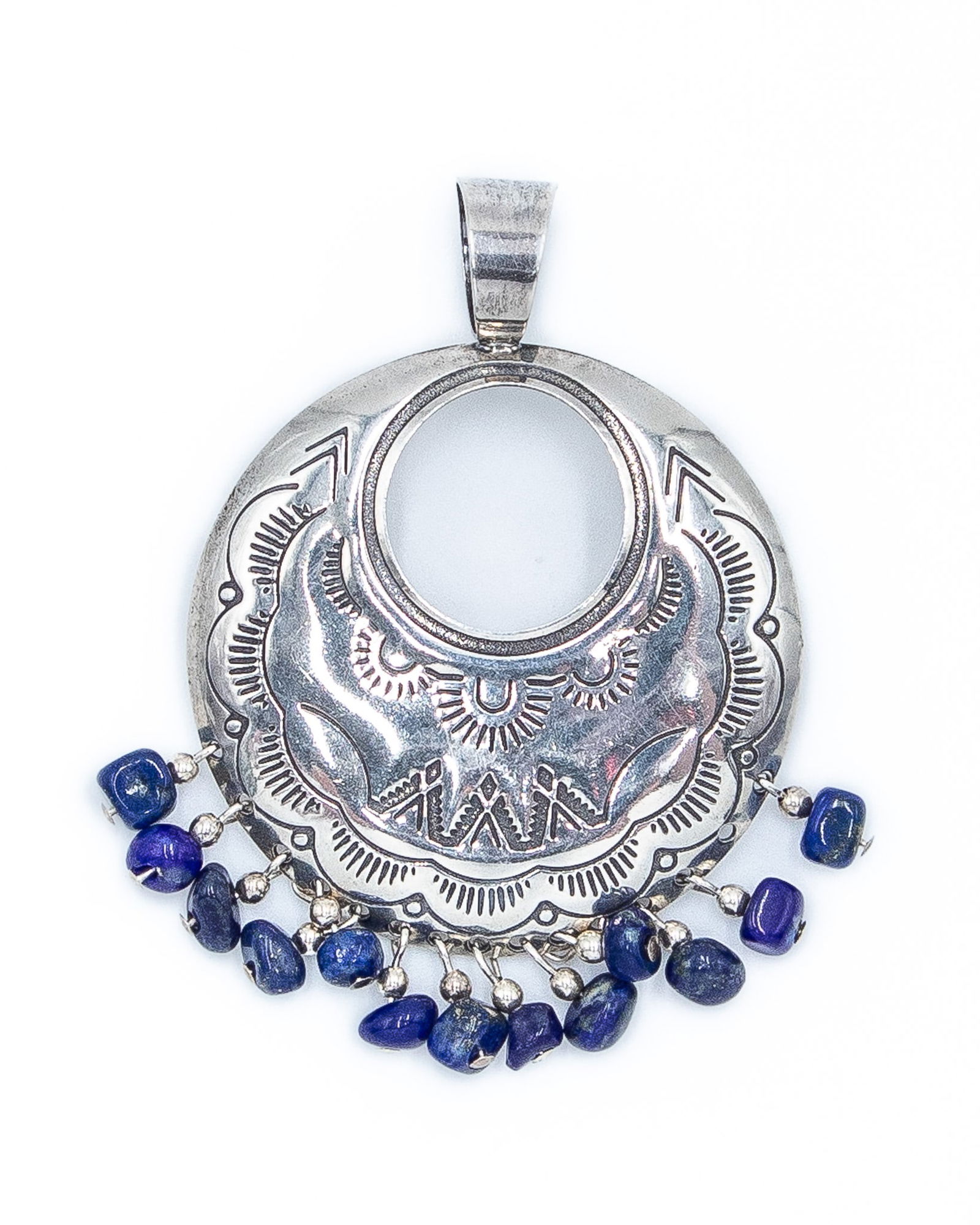 Quoc Trading Post Lapis Sterling Dangle Pendant (1 of 4)