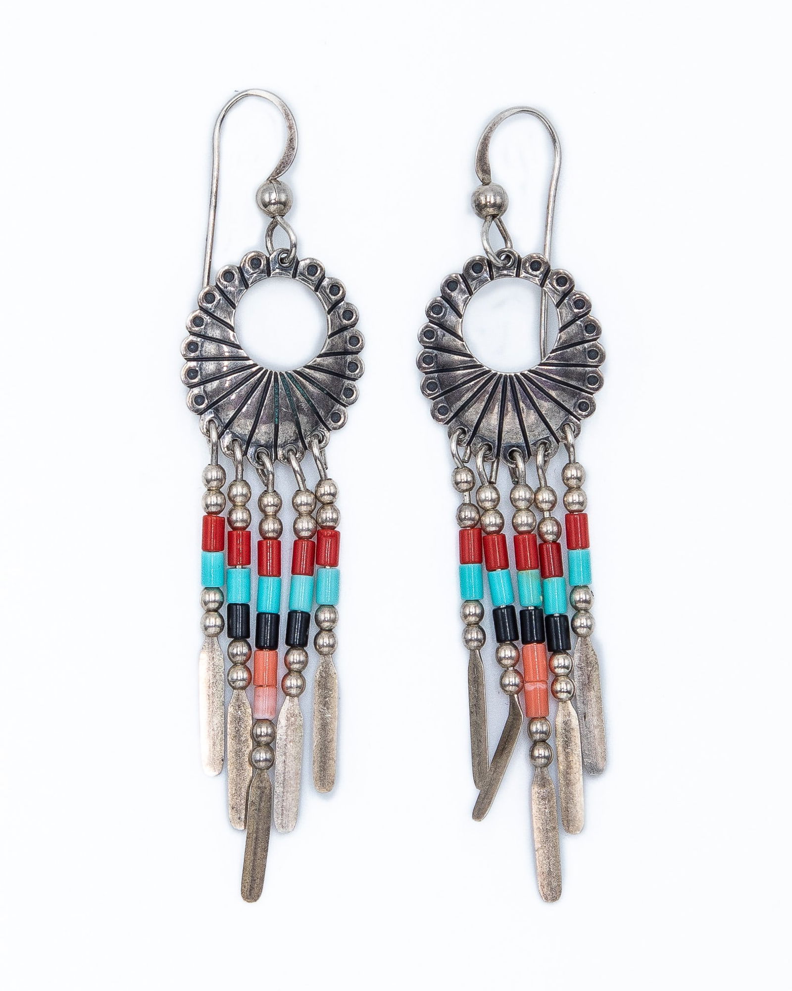 Quoc Trading Multi Stone Sterling Dangle Earrings (1 of 3)