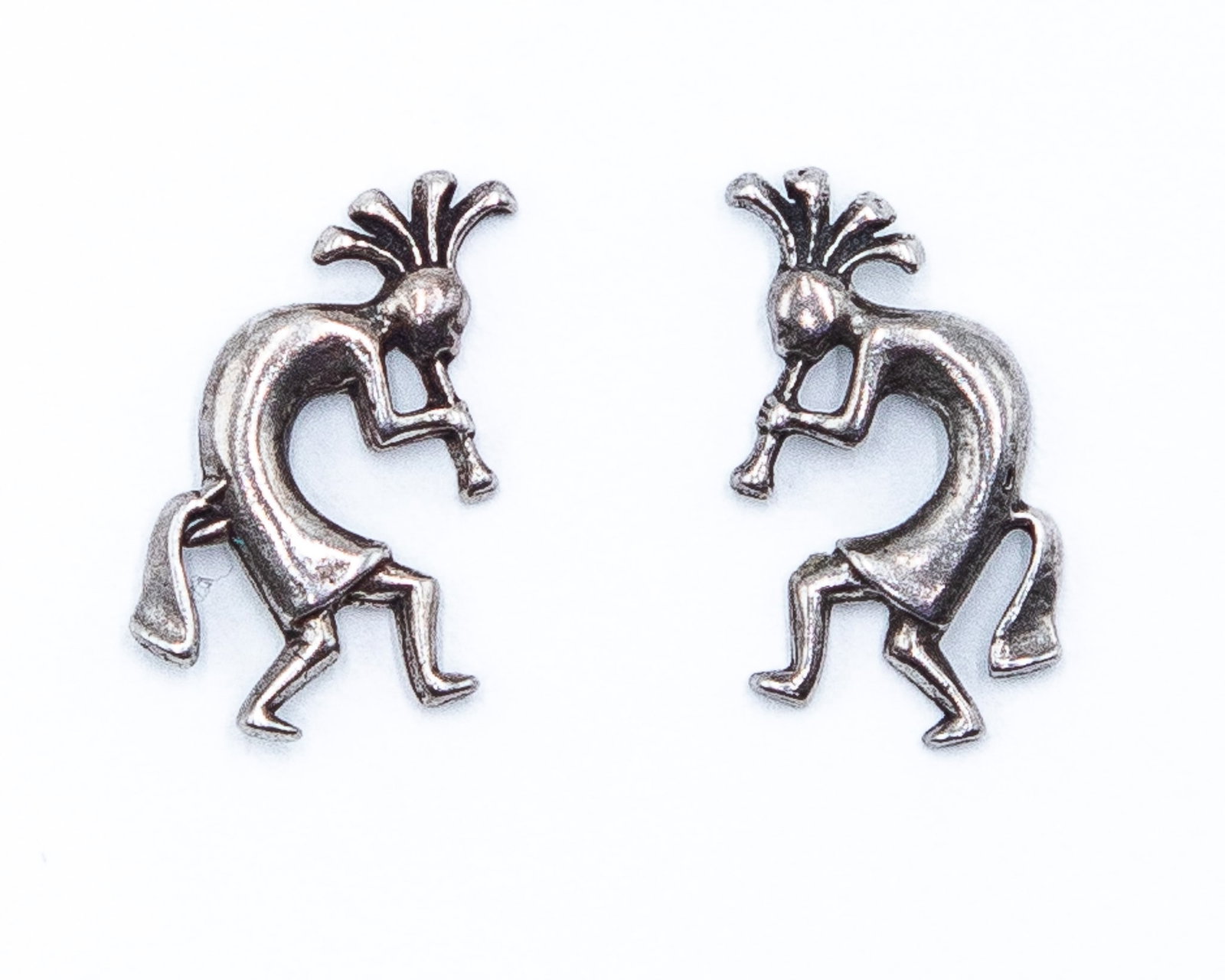 Sun West Silver Co. Sterling Kokopelli Earrings: Sun West Silver Co. Sterling Kokopelli Dancer Earrings 1g