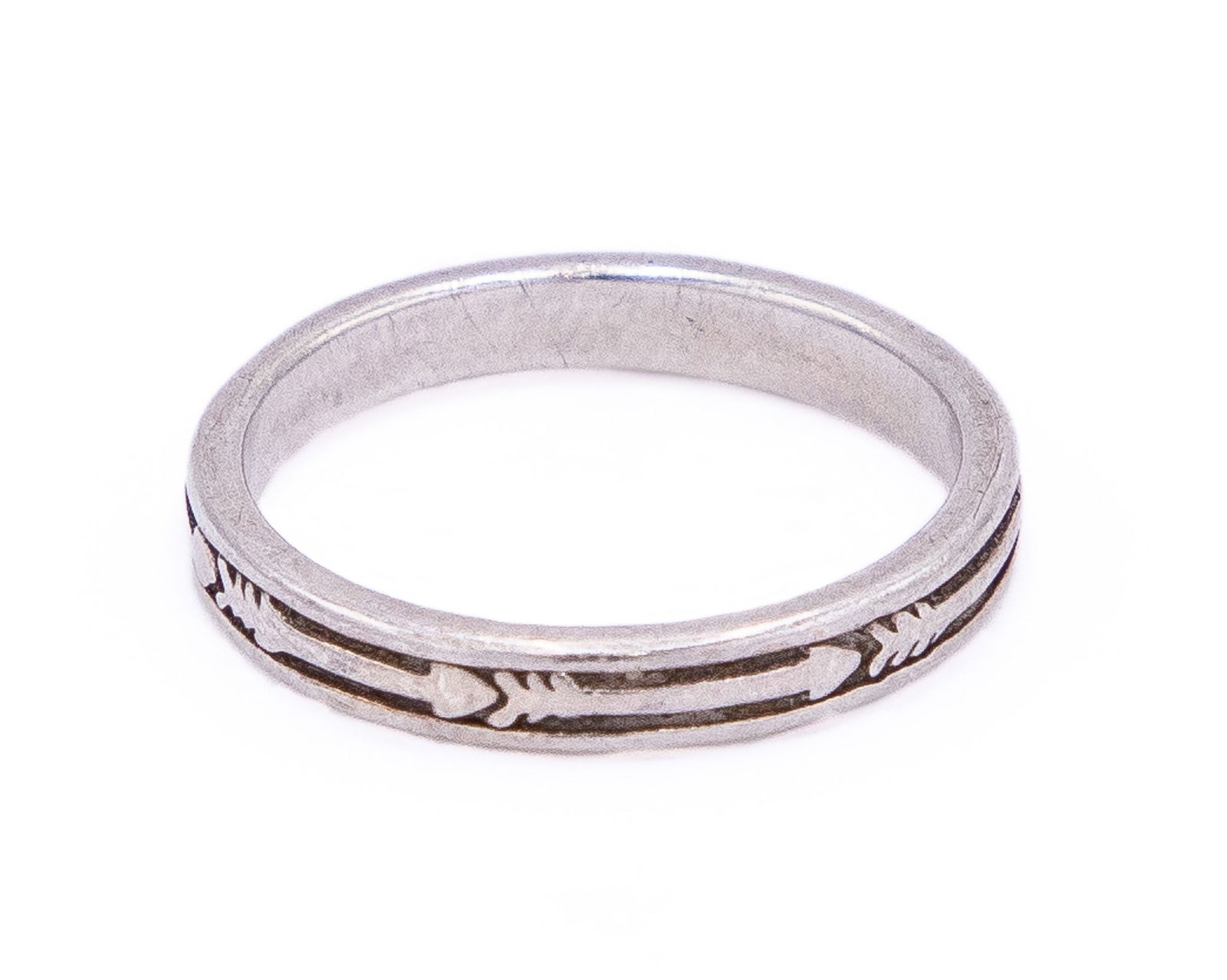 Shubes Manufacturing Inc Sterling Arrow Ring Sz 6 (1 of 3)