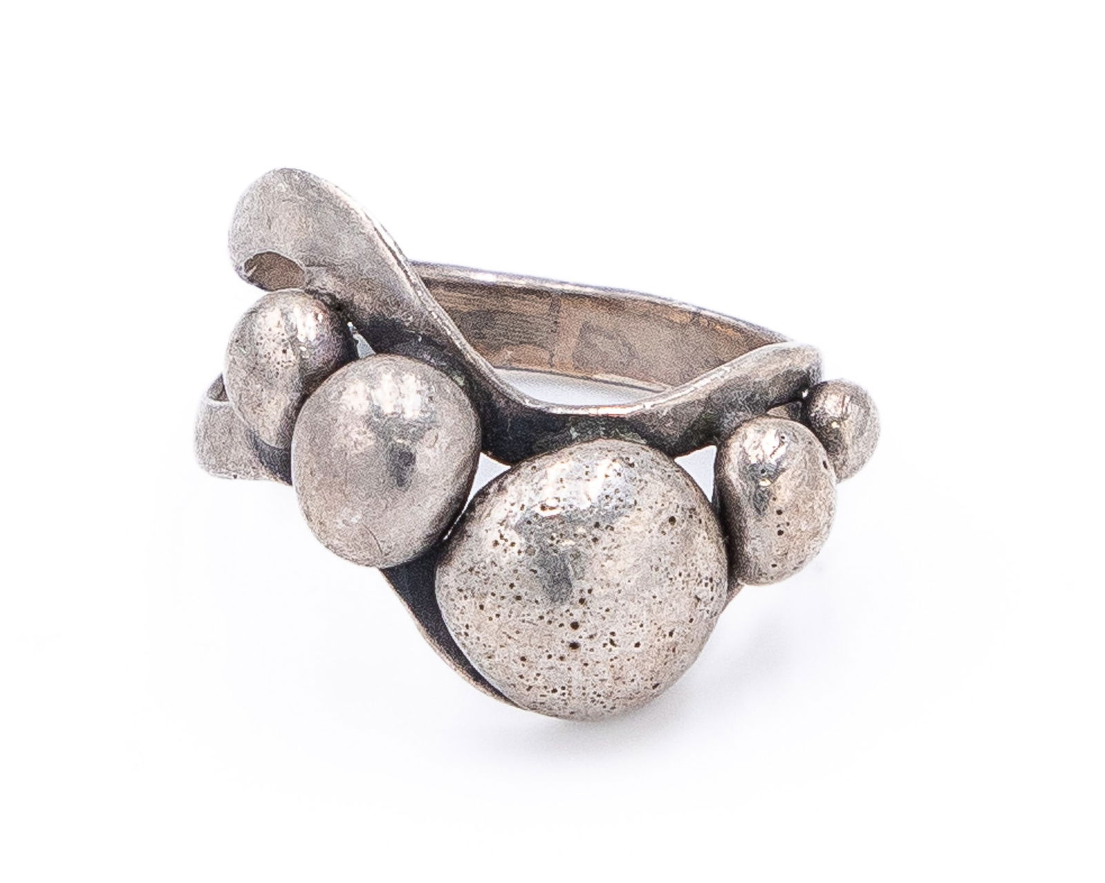 Vintage Mexico Sterling Ring Sz 7.75 (1 of 5)