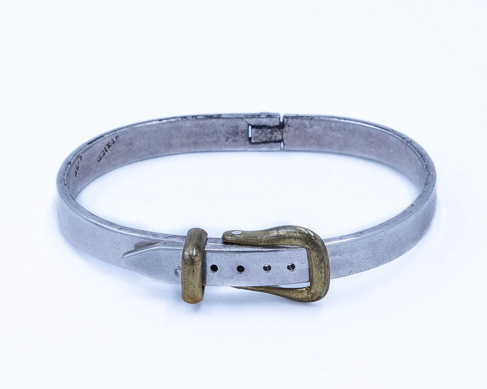 Signed TS-90 Taxco Mexico Sterling Hinge Bracelet (1 of 7)