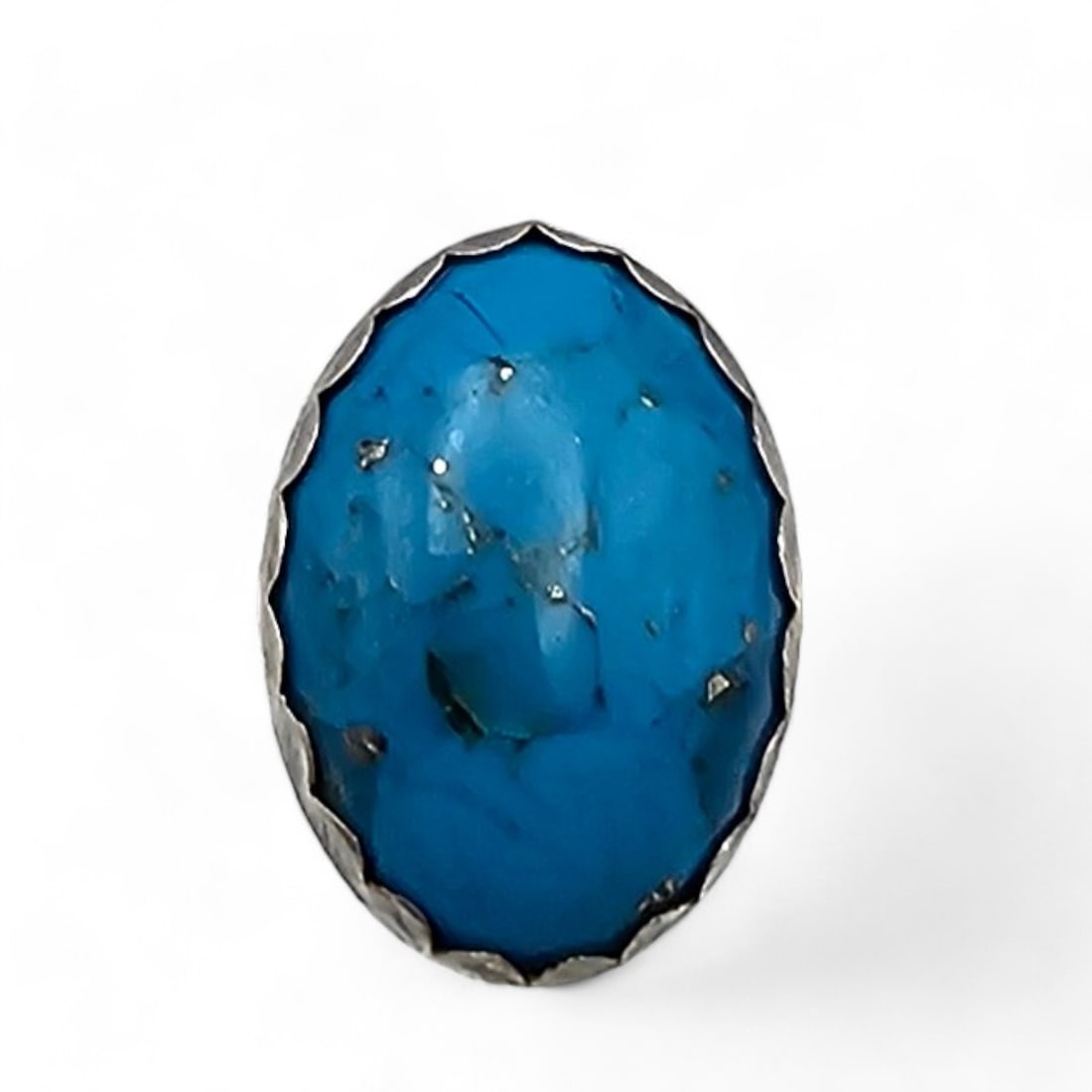 Faux Turquoise Sterling Silver Ring Size 4 3 G: Faux Turquoise Sterling Silver Ring Size 4 3 G