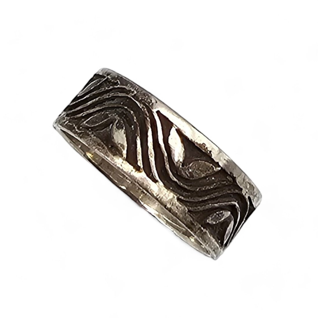 Sterling Silver Wave Ring Size 9.25 3.9 G G (1 of 4)