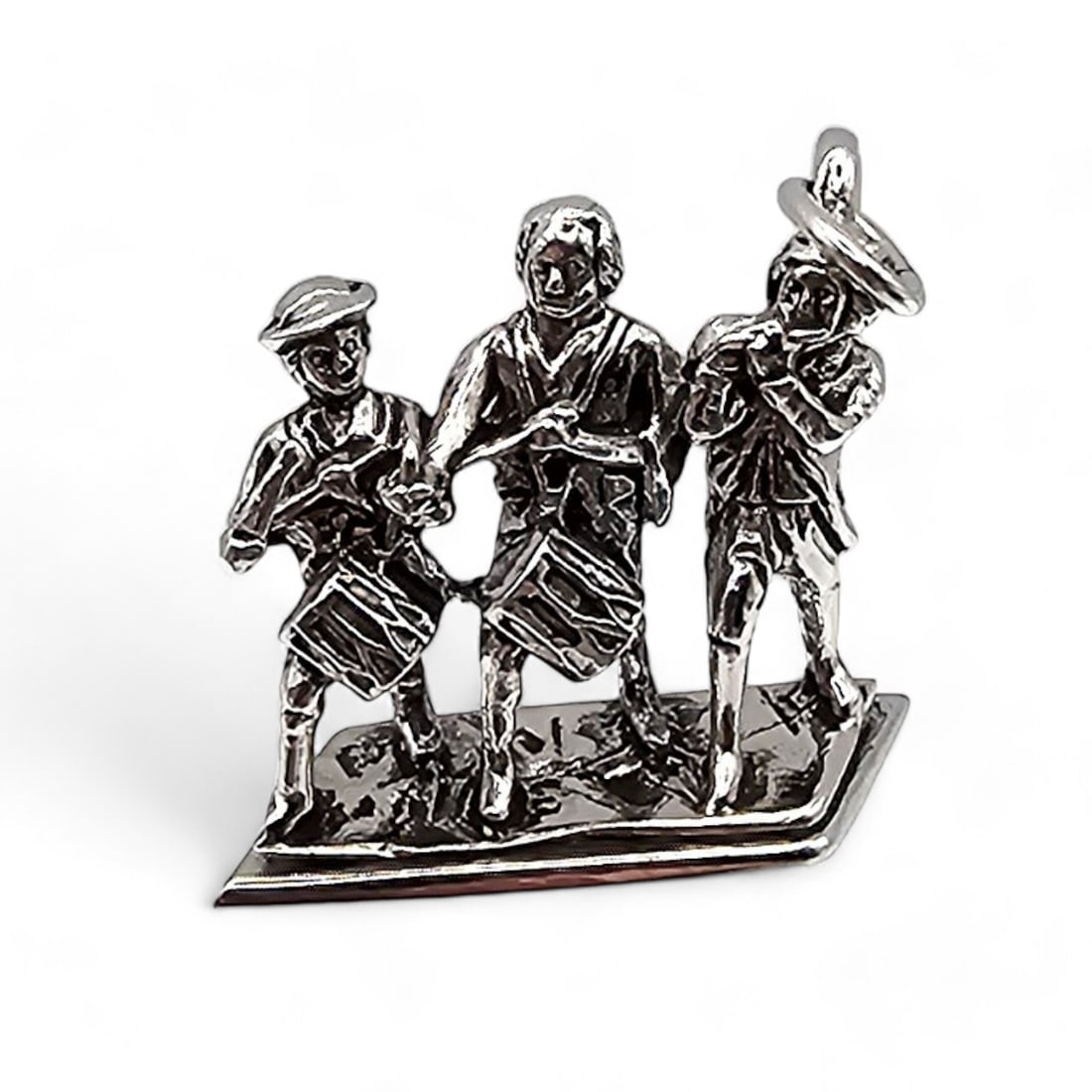 Kiney Sterling Silver 'Spirit Of '76' Charm 6.1 G: Kiney Sterling Silver 'Spirit Of '76' Charm 6.1 G