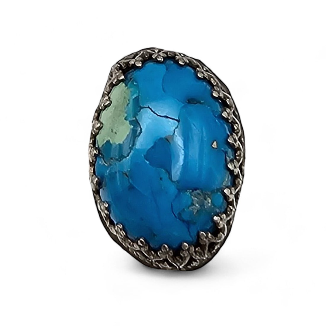 Dyed Sterling Silver Ring Size 7 4.1 G: Dyed Sterling Silver Ring Size 7 4.1 G