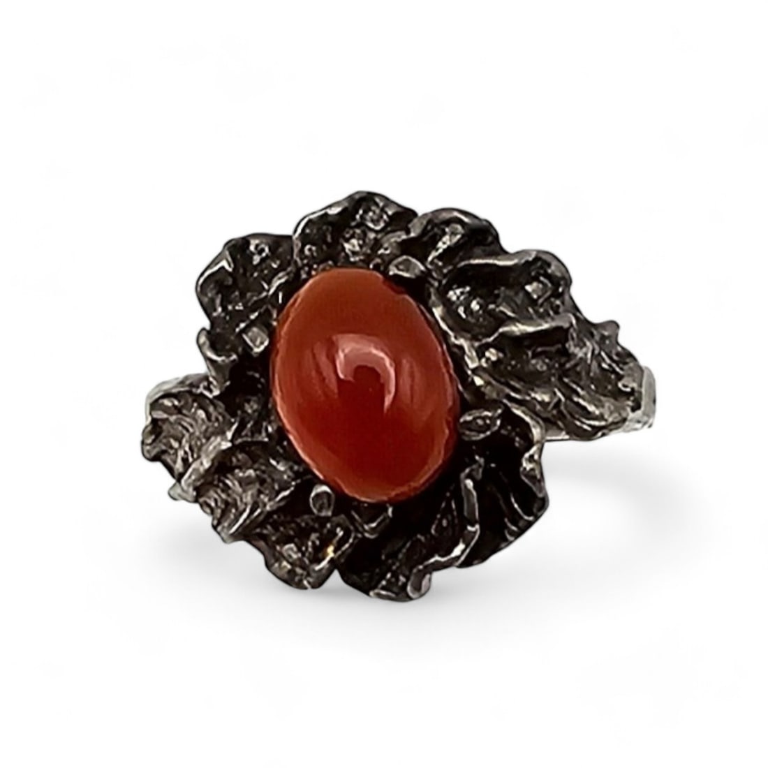 Carnelian Sterling Silver Ring Size 5 4 G: Carnelian Sterling Silver Ring Size 5 4 G