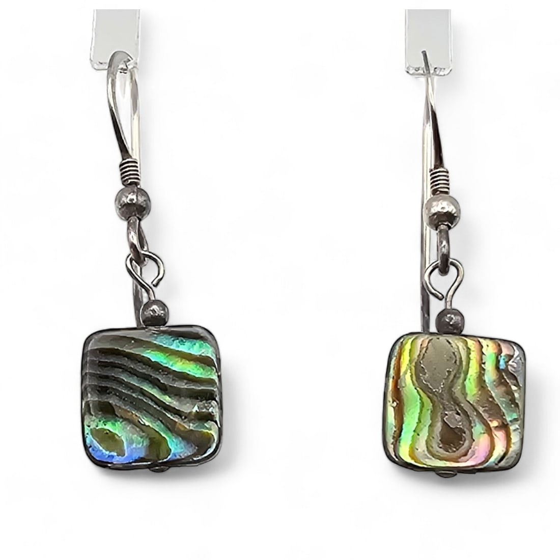 Abalone Sterling Silver Drop Dangle Earrings 1.6 G (1 of 3)