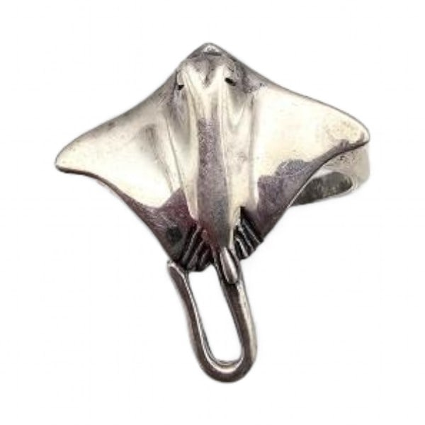 KABANA Sterling Silver Stingray Ring Sz. 6.75 4.8 G (1 of 4)