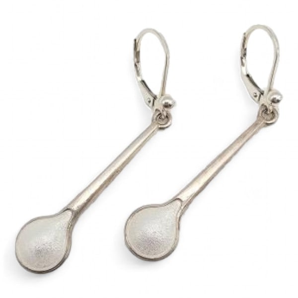 Norway Aksel Holmsen Guilloche Enamel Sterling Silver Drop Dangle Earrings 4.3 G (1 of 3)