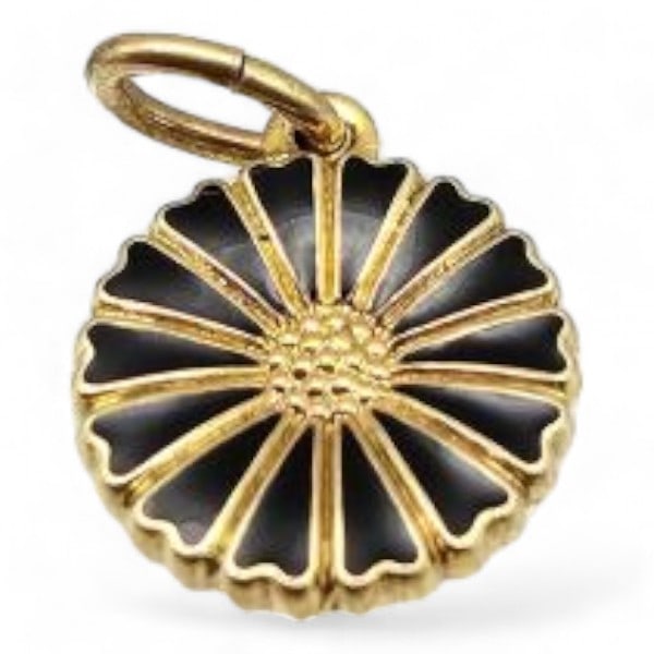 BH Enamel Sterling Silver Flower Charm 1.3 G (1 of 3)