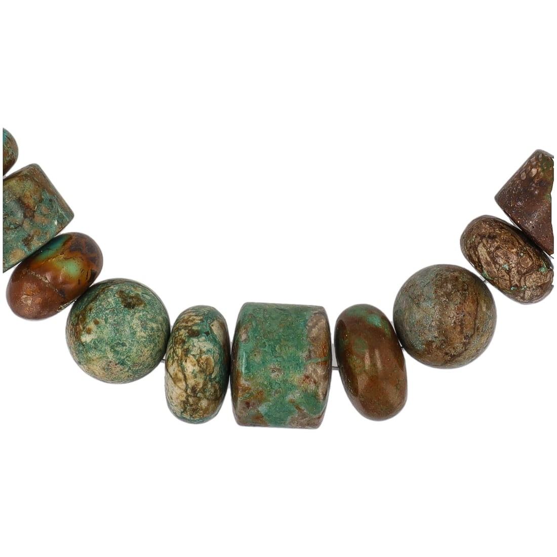 Jay King Mine Finds Turquoise Sterling Large Disk Sphere Necklace (1 of 5)