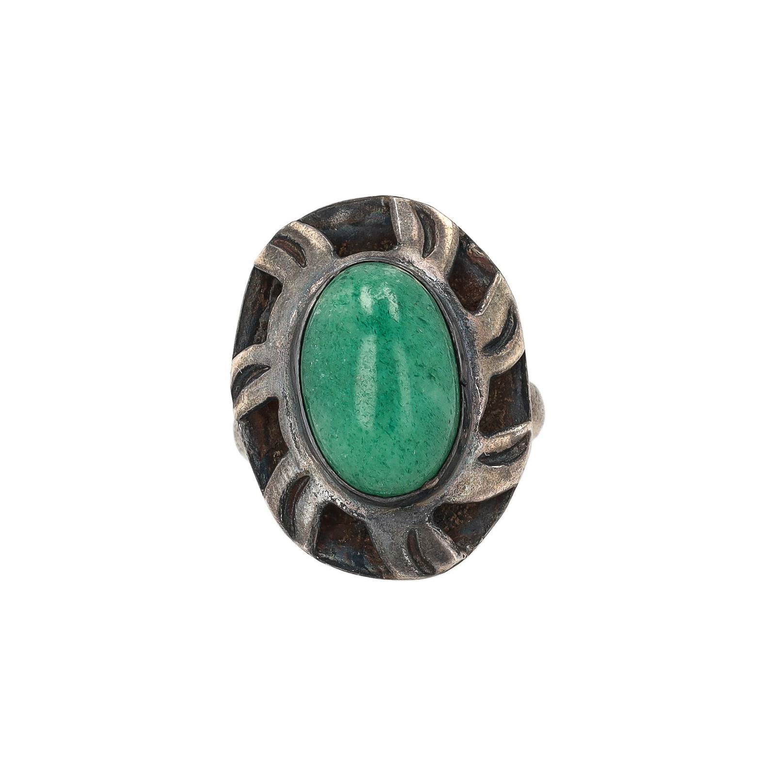 Signed Taxco Mexico Quartz Sterling Ring Sz. 6.75 (1 of 7)