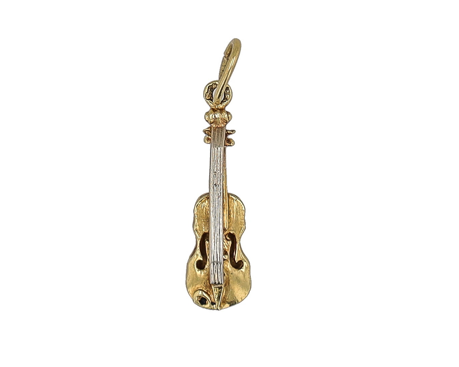 14K Gold Violin Charm: 14K Gold Violin Charm 1.3g