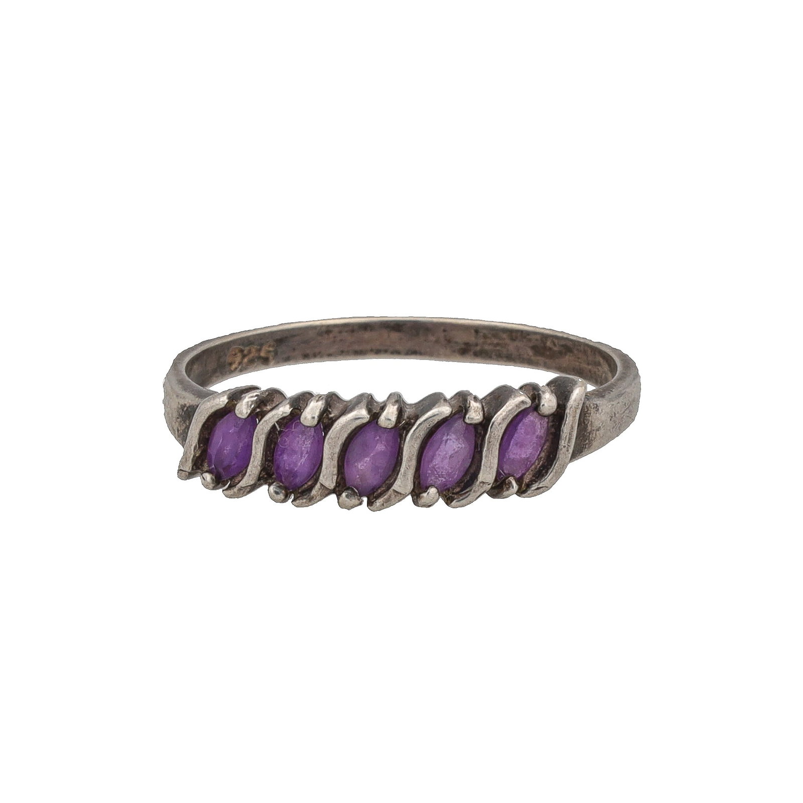 Amethyst Sterling Silver Ring Sz. 8.25 (1 of 6)