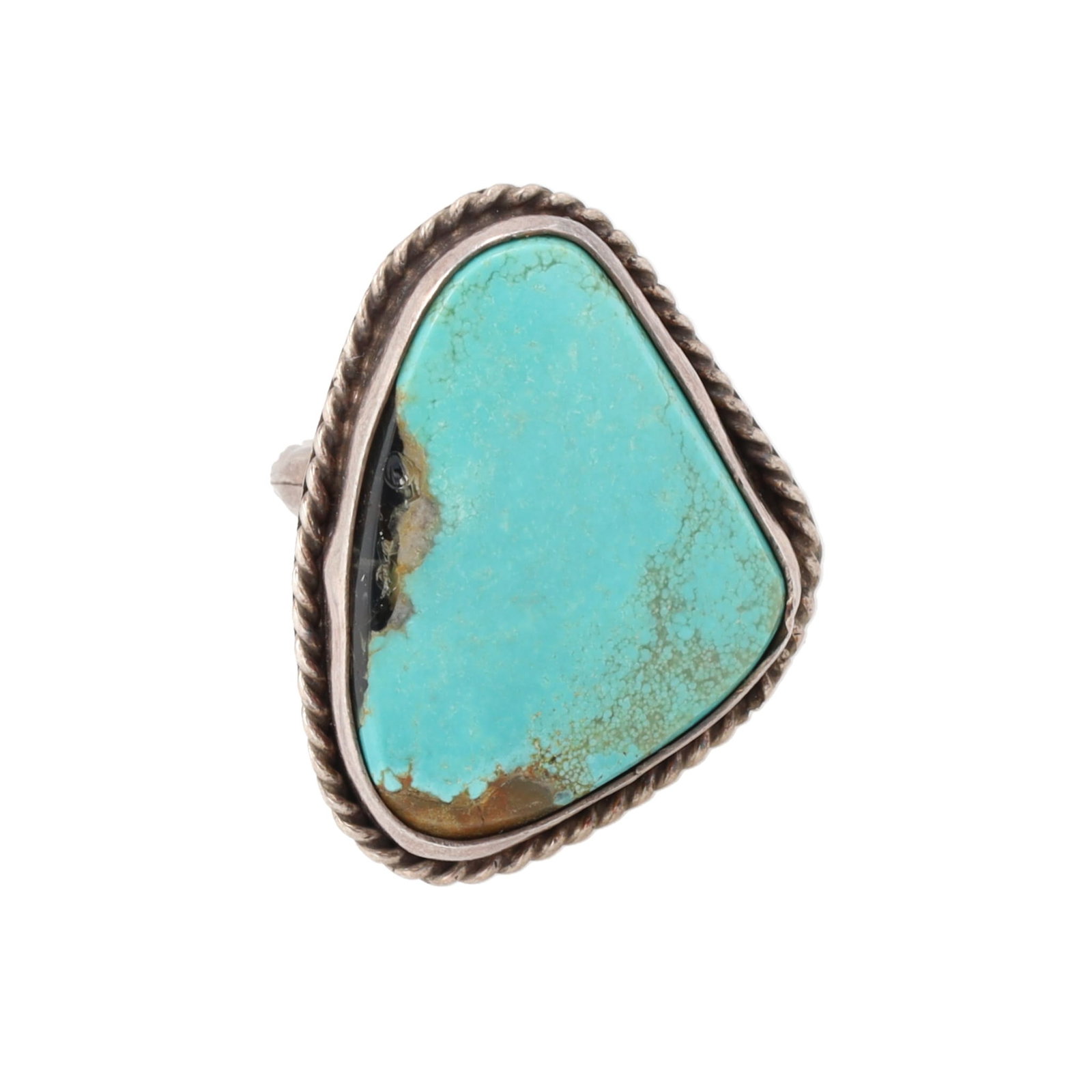 Navajo Turquoise Sterling Ring Sz. 7.5 (1 of 5)