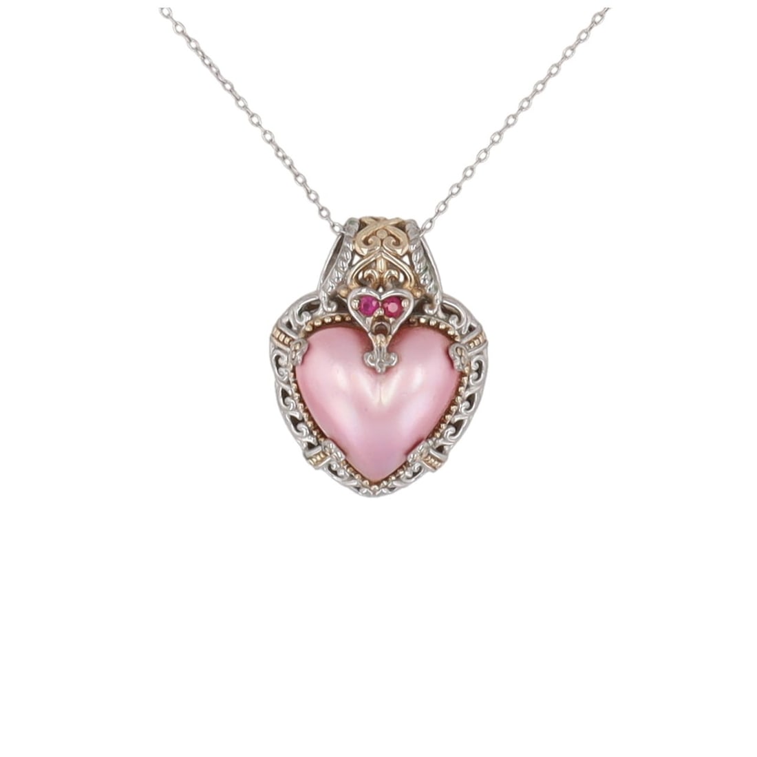 Signed Sterling Heart Necklace: Signed Sterling Heart Necklace 9.3g-Missing Stone